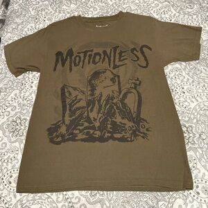 Olive Motion in White Band Tee